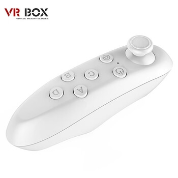 2v1 3D Okuliare pre virtuálnu realitu VR Box2 s ovládačom biele