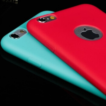 Silikónový matný obal s výrezom pre Apple iPhone 7 - modrý