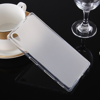 Silikónový mliečny ochranný obal pre Sony Xperia Z5 - biely