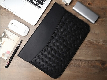 Luxusný obal z ekokože pre Apple MacBook Air 11" - čierny