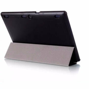 2v1 Smart flip cover + zadný plastový ochranný kryt pre Lenovo TAB 2 A10-70 - čierny