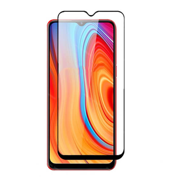 3D ochranné tvrdené sklo s rámčekom pre Realme C3 - čierne