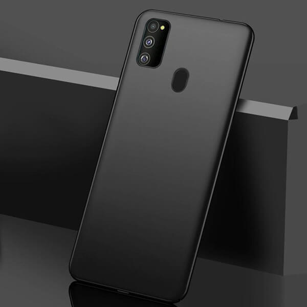 SES Ochranný plastový kryt pre Samsung Galaxy M21 M215F - čierny 8215