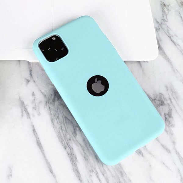 SES Silikónový matný obal s výrezom pre Apple iPhone 12 Pro - svetlo modrý 8342