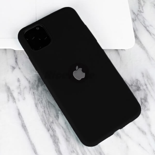 SES Silikónový matný obal s výrezom pre Apple iPhone 12 mini - čierny 8344