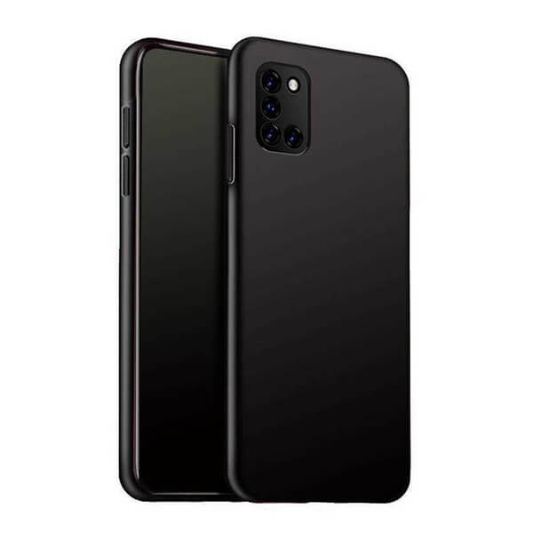 SES Ochranný plastový kryt pre Samsung Galaxy A31 A315F - čierny 8390