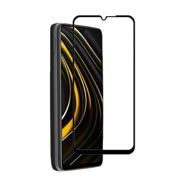 3D ochranné tvrdené sklo s rámčekom pre Xiaomi POCO M3 - čierne