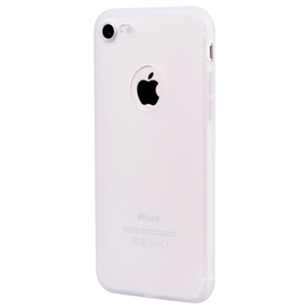 SES Silikónový matný obal s výrezom pre Apple iPhone SE (2020) - biely 8317