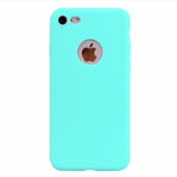 SES Silikónový matný obal s výrezom pre Apple iPhone SE (2020) - modrý 7107