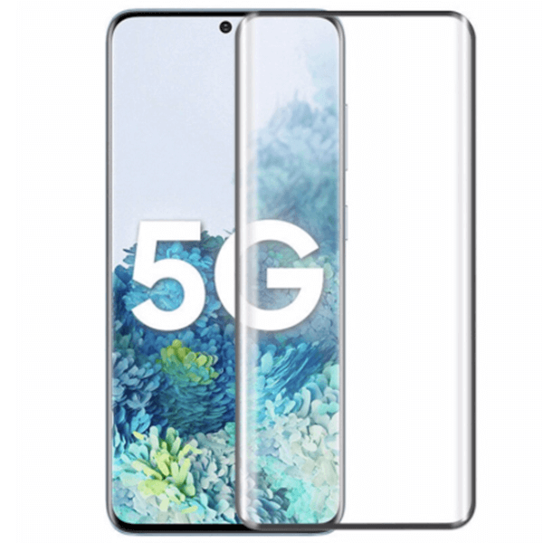 3D ochranné tvrdené sklo s rámčekom pre Samsung Galaxy S21 G991B - čierne