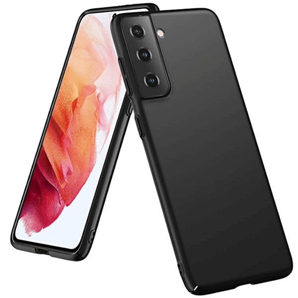 SES Ochranný plastový kryt pre Samsung Galaxy S21 G991B - čierny 8561