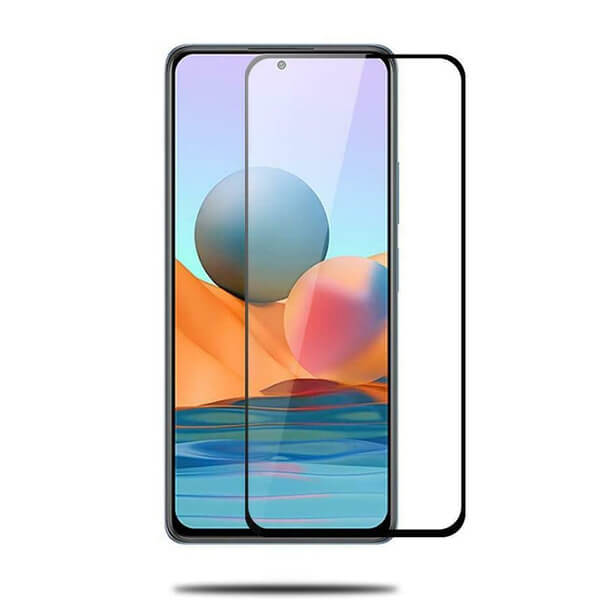 3D ochranné tvrdené sklo s rámčekom pre Xiaomi Redmi Note 10 - čierne