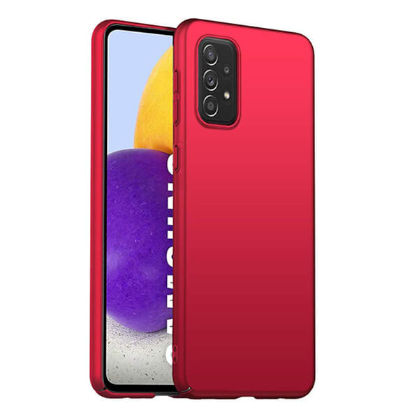 SES Ochranný plastový kryt pre Samsung Galaxy A72 A725F - červený 8894