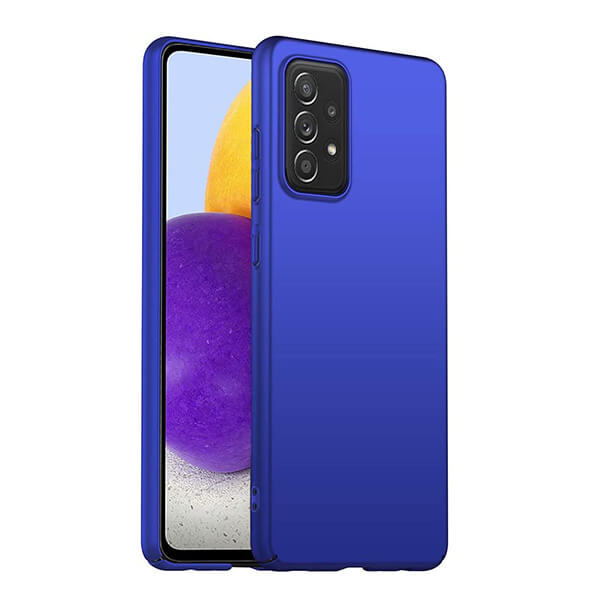 SES Ochranný plastový kryt pre Samsung Galaxy A52 A525F - modrý 8865