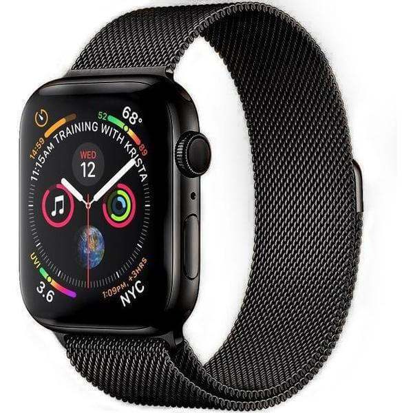Elegantný kovový pásik pre chytré hodinky Apple Watch 44 mm (4.série) - čierny