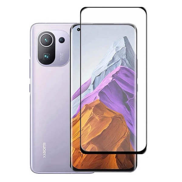 SES 3D ochranné tvrdené sklo pre Xiaomi Mi 11 - čierne 9134