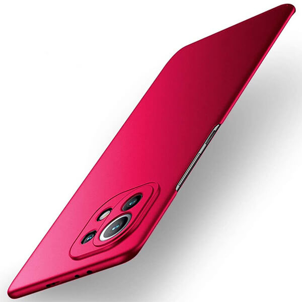 SES Ochranný plastový kryt pre Xiaomi Mi 11 Ultra - červený 9171