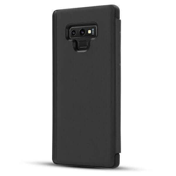 SES Zrkadlový silikónový flip obal pre Samsung Galaxy A32 SM-A325F 4G - čierny 9206