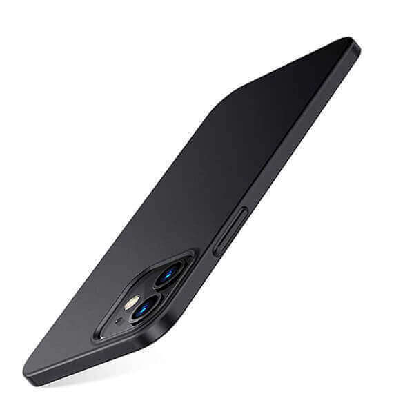 SES Ochranný plastový kryt pre Apple iPhone 13 mini - čierny 9573