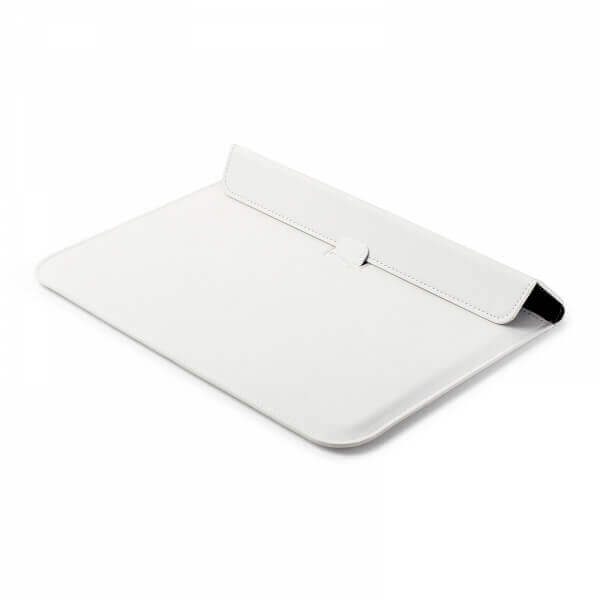 2v1 Puzdro s magnetom a stojanom z ekokože pre Apple MacBook Pro 16" (2019) - biele
