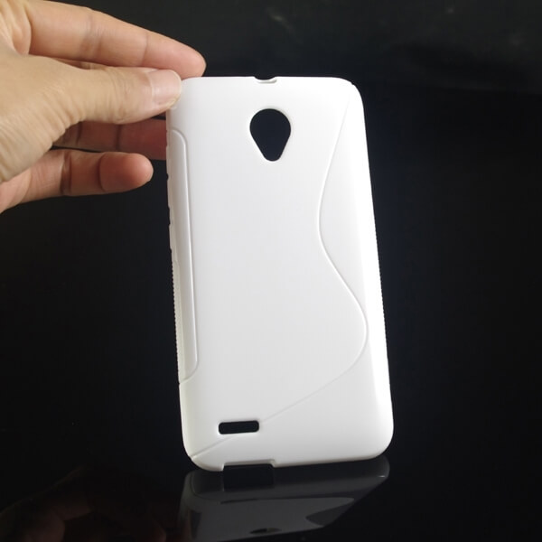 Silikónový ochranný obal S-line pre Vodafone Smart Prime 6 - biely