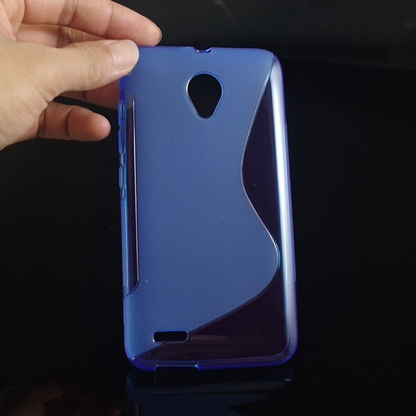 Silikónový ochranný obal S-line pre Vodafone Smart Prime 6 - modrý
