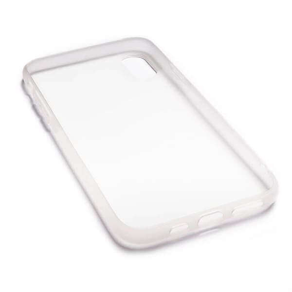 Silikónový matný obal pre Apple iPhone 11 Pro - biely