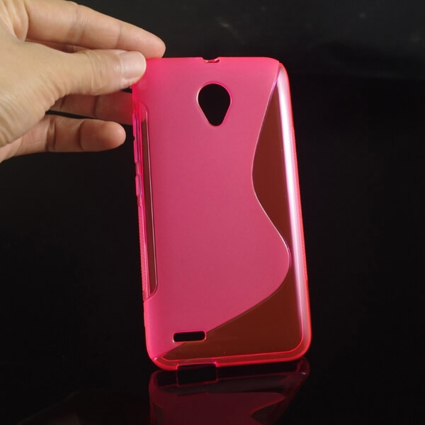 Silikónový ochranný obal S-line pre Vodafone Smart Prime 6 - ružový