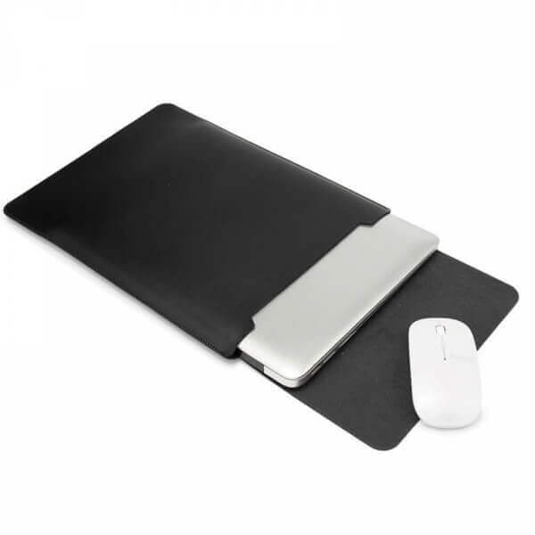 SES Ochranný kožený obal pre Apple MacBook Pro 14" (2021, M1) - čierny 9865