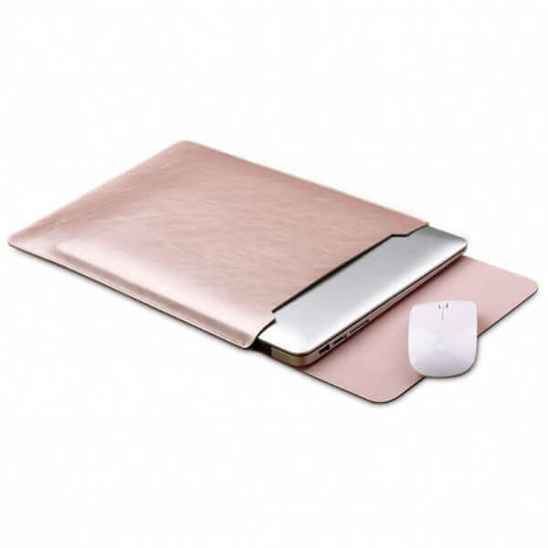 Ochranný kožený obal pre Apple MacBook Pro 14" (2021, M1) - ružový