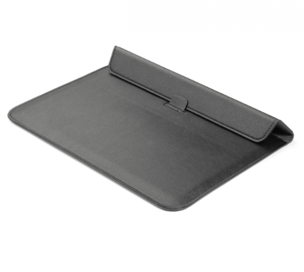 2v1 Puzdro s magnetom a stojanom z ekokože pre Apple MacBook Pro 14" (2021, M1) - čierne