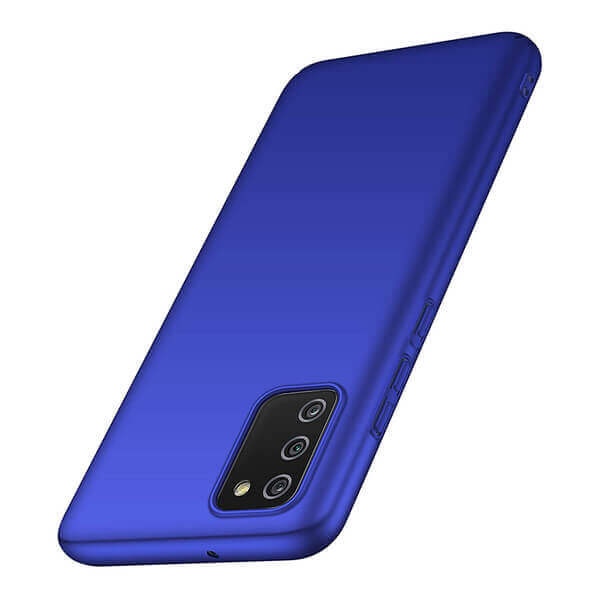 SES Ochranný plastový kryt pre Samsung Galaxy A03s A037G - modrý 9943
