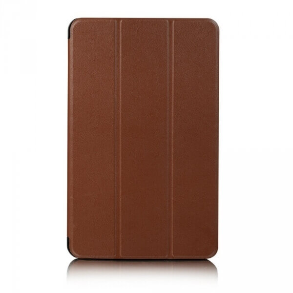 SES 2v1 Smart flip cover + zadný plastový ochranný kryt pre Samsung Galaxy Tab S8 Ultra - hnedý 10120