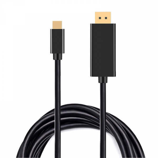 Redukcia prepojovací kábel s konektormi DisplayPort a USB-C kábel