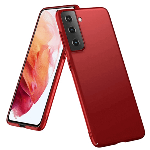 SES Ochranný plastový kryt pre Samsung Galaxy S22 Ultra 5G - červený 10428