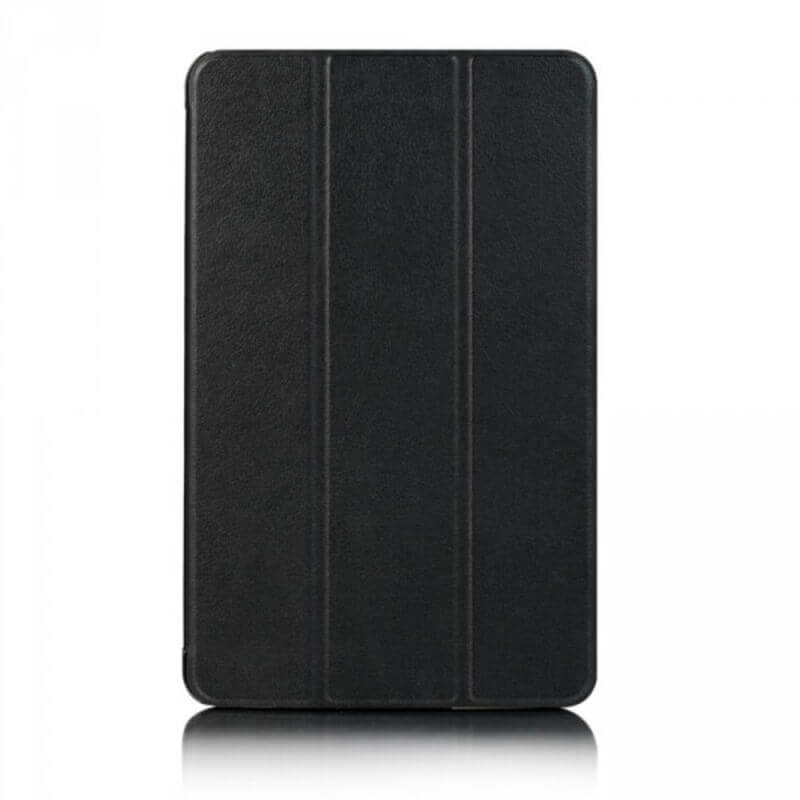 SES 2v1 Smart flip cover + zadný plastový ochranný kryt pre Samsung Galaxy Tab A7 Lite (SM-T220) - čierny 10515