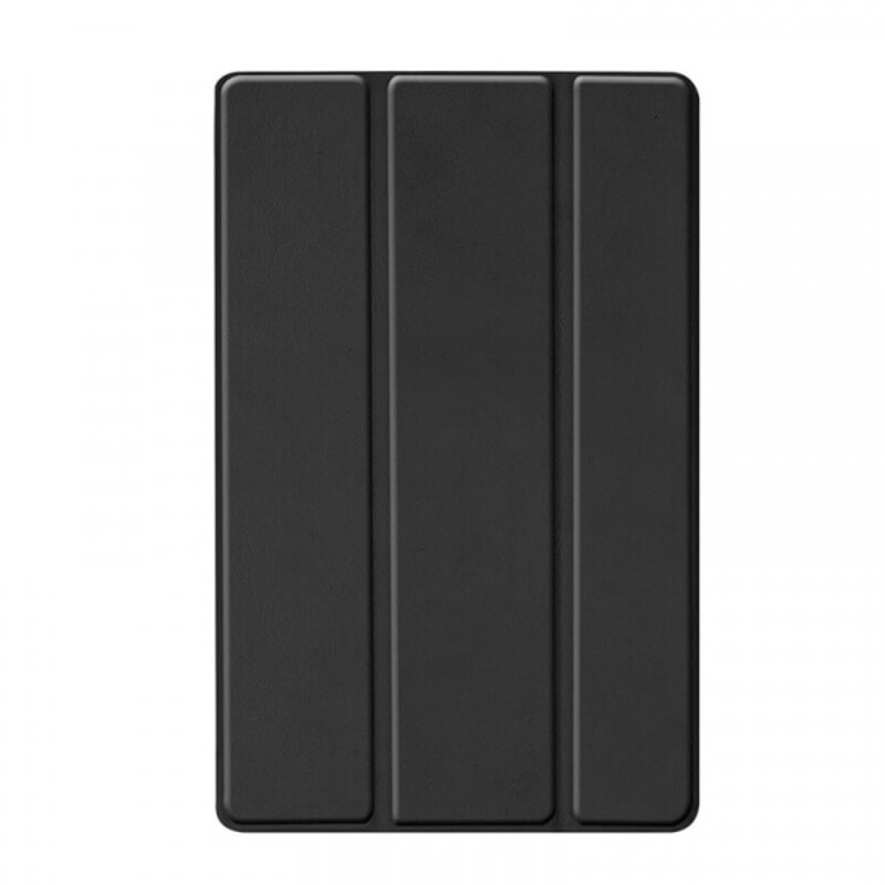 SES 2v1 Smart flip cover + zadný plastový ochranný kryt pre Samsung Galaxy Tab A8 (SM-X200) - čierny 10525