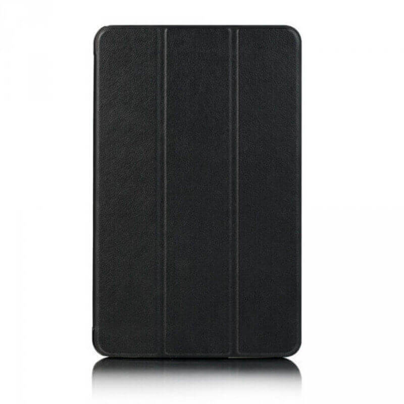 SES 2v1 Smart flip cover + zadný plastový ochranný kryt pre Samsung Galaxy Tab S6 Lite (SM-P610) - čierny 10564