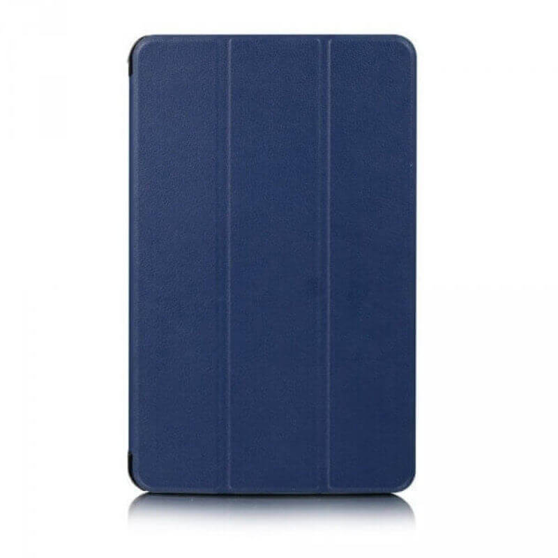 2v1 Smart flip cover + zadný plastový ochranný kryt pre Samsung Galaxy Tab S6 Lite (SM-P610) - tmavo modrý