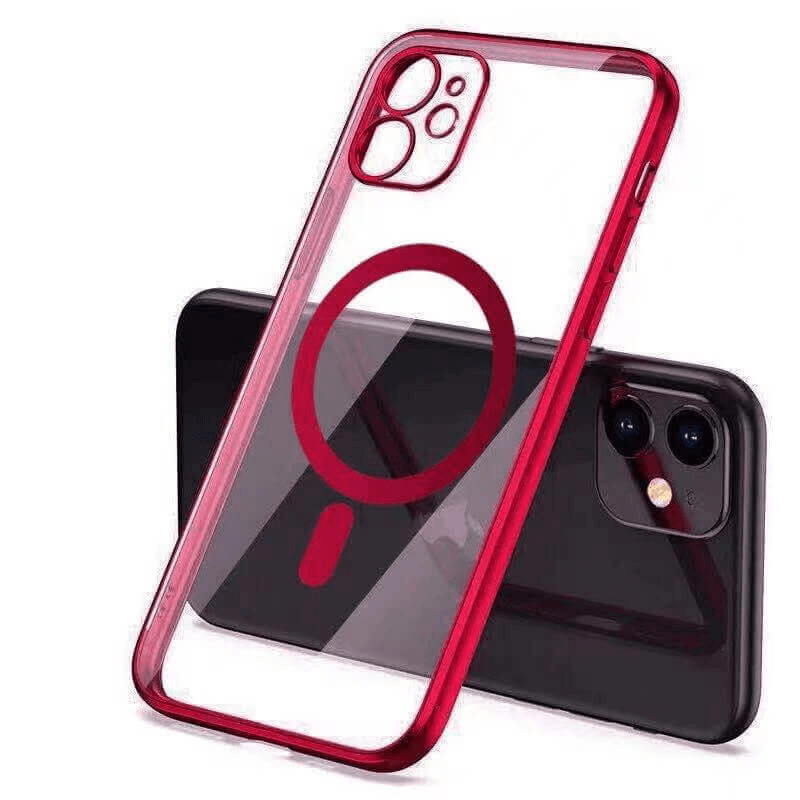 MagSafe silikonový kryt pre Apple iPhone 12 - červený