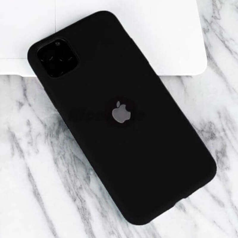 Silikónový matný obal s výrezom pre Apple iPhone 14 Plus - čierny