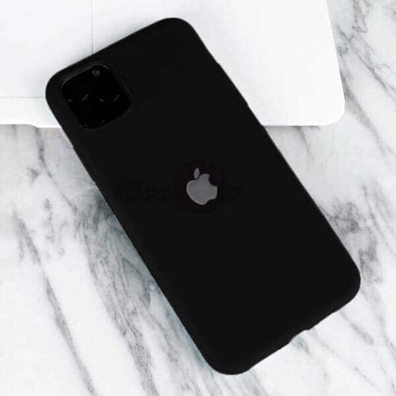 Silikónový matný obal s výrezom pre Apple iPhone 14 Pro Max - čierny