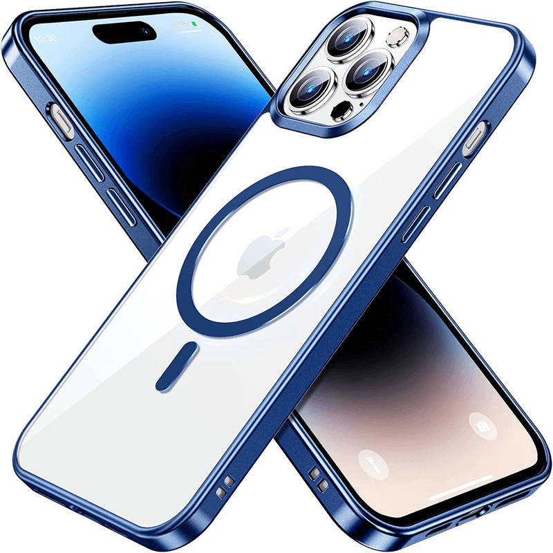 MagSafe silikonový kryt pre Apple iPhone 14 Pro - tmavo modrý