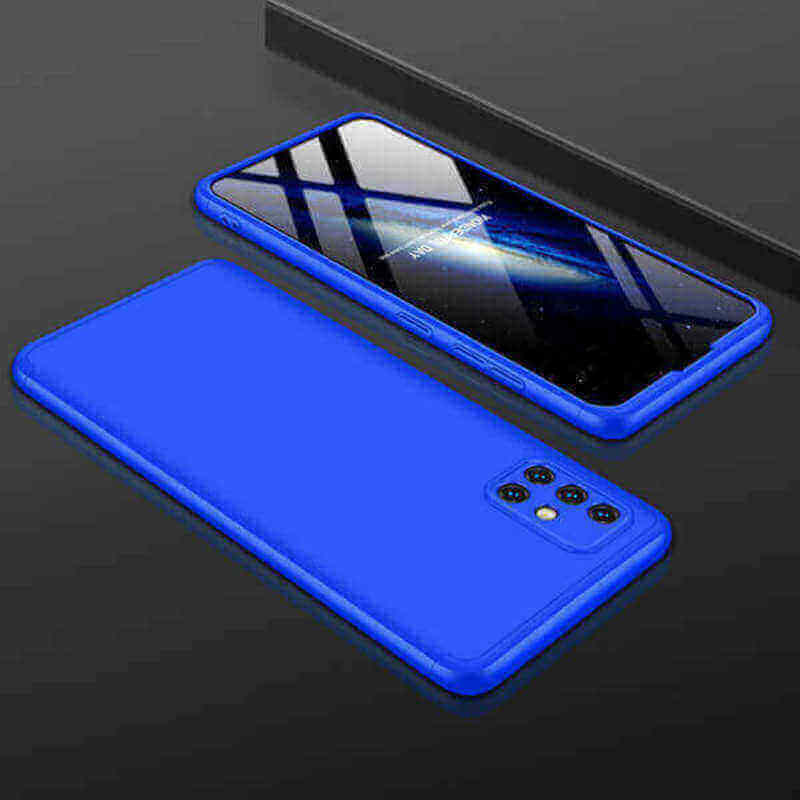 SES Ochranný 360 ° celotelový plastový kryt pre Samsung Galaxy A23 4G - modrý 12130