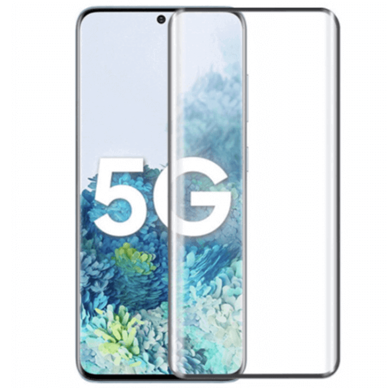 3x 3D ochranné tvrdené sklo s rámčekom pre Samsung Galaxy S23 Ultra 5G - čierne - 2+1 zadarmo