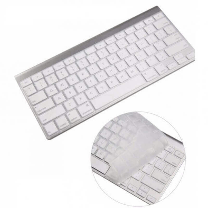 SES Silikónový ochranný obal na klávesnici EÚ verzia pre Apple MacBook Pro 14" (2023, M2 Pro, M2 ) - priehľadný 12420