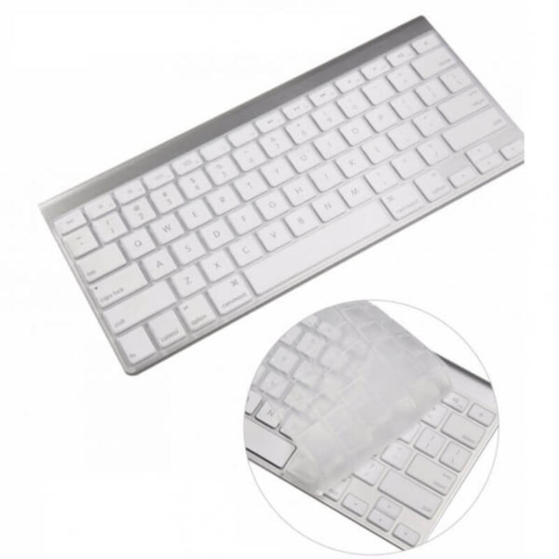 SES Silikónový ochranný obal na klávesnici EÚ verzia pre Apple MacBook Air 15,3" (2023, M2) - priehľadný 12867