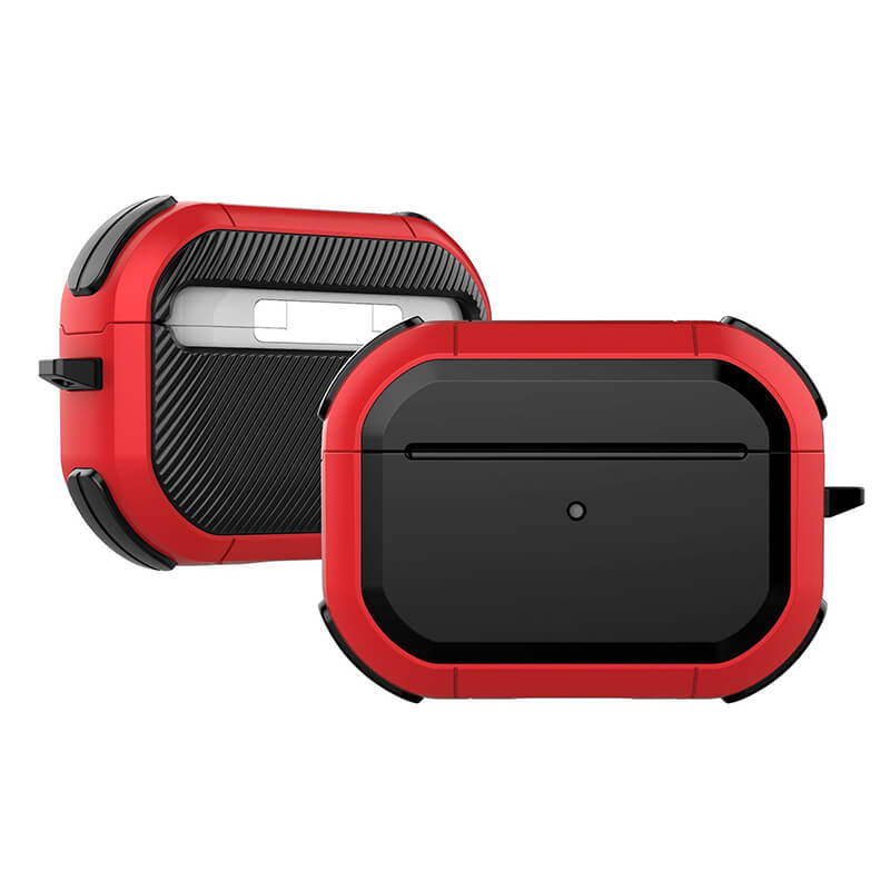 Extra odolné ochranné puzdro pre Apple AirPods Pro (1.generace) - červené