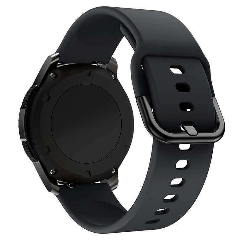 SES Silikónový remienok pre chytré hodinky Samsung Galaxy Watch 6 Classic 43 mm - čierny 14675