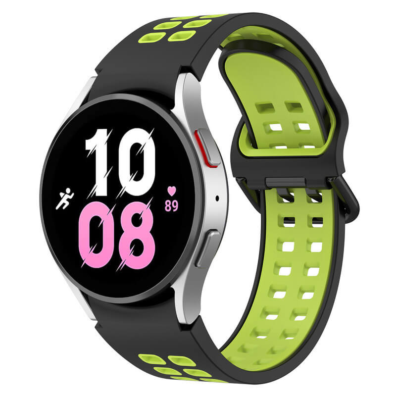 Športový silikónový remienok pre chytré hodinky Samsung Galaxy Watch 6 Classic 47 mm - zelený
